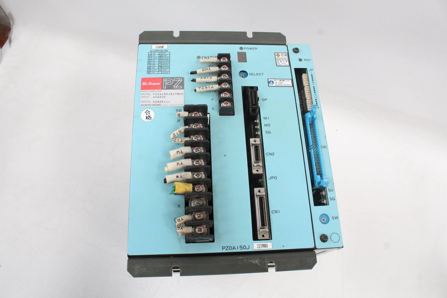 SANYO PZ0A150J2J7B00 Servo Drive Input 200VAC - Pulingma Automation