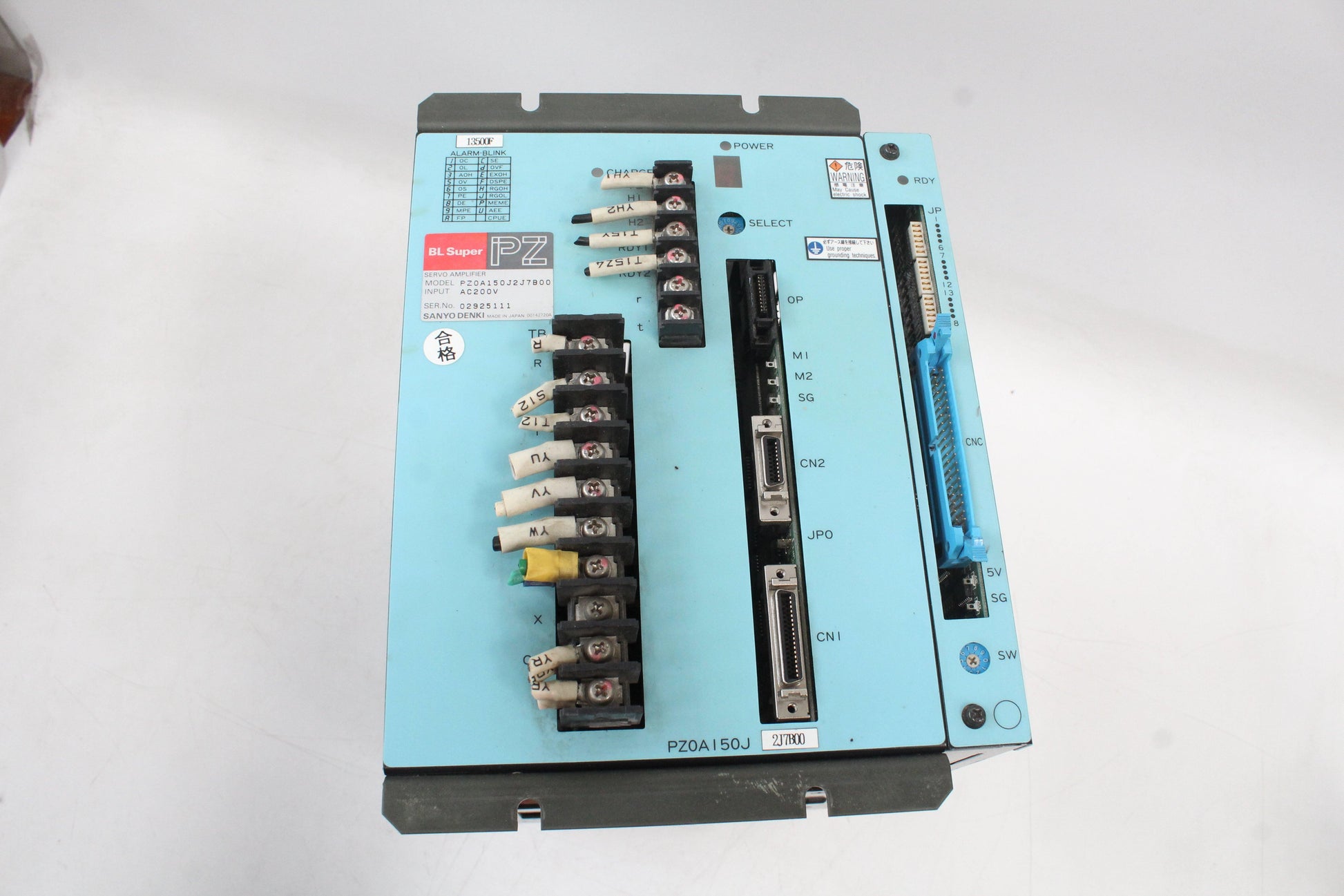 SANYO PZ0A150J2J7B00 Servo Drive Input 200VAC - Pulingma Automation