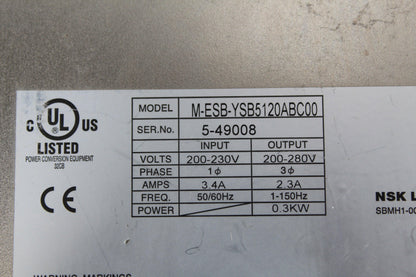 NSK ESB-YSB5120ABC00-01 Servo Drive Input 200-230V - Pulingma Automation