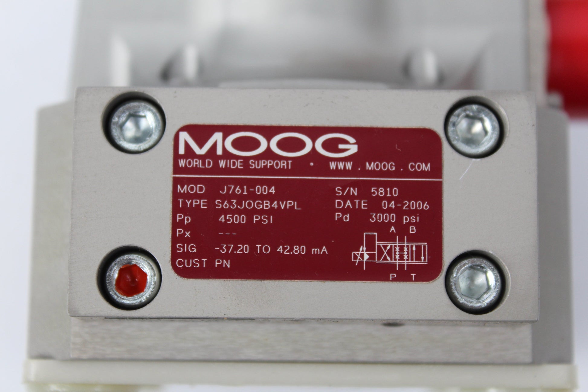 MOOG J761-004 Hydraulic Servo Valve - Pulingma Automation