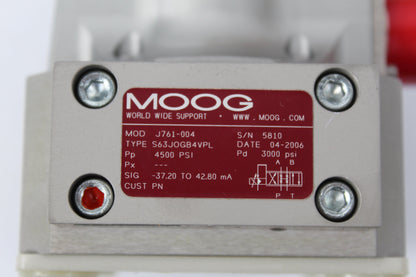 MOOG J761-004 Hydraulic Servo Valve - Pulingma Automation