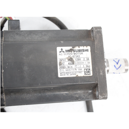 Mitsubishi HC-KFS43 Motor Input 230VAC