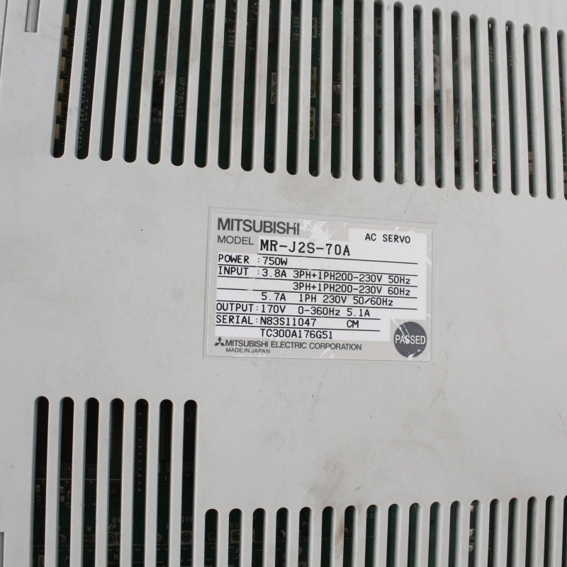 Mitsubishi MR-J2S-70A AC Servo Drive 750w