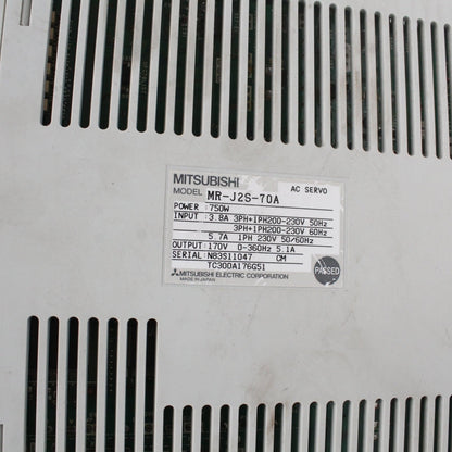 Mitsubishi MR-J2S-70A AC Servo Drive 750w