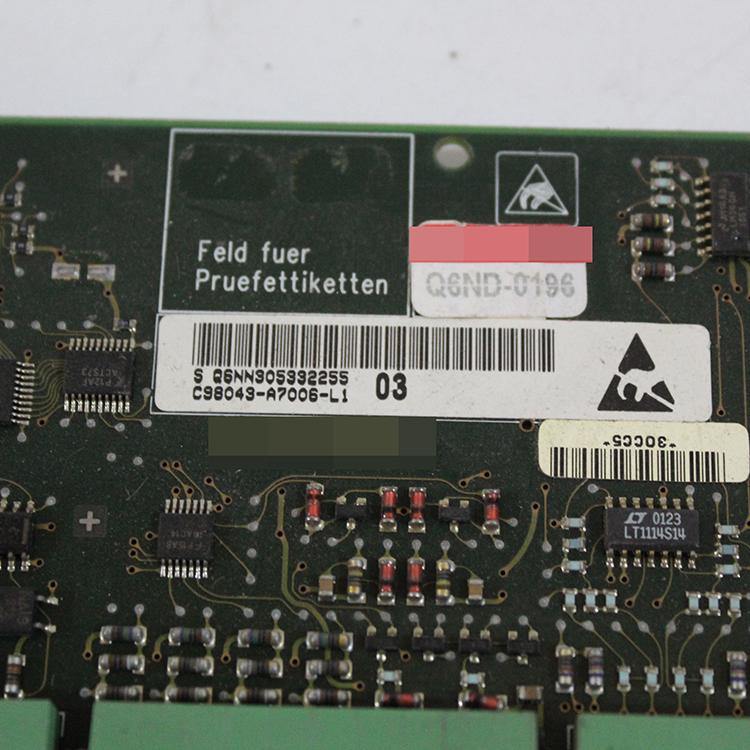 SIEMENS C98043-A7006-L1 Board - Pulingma Automation