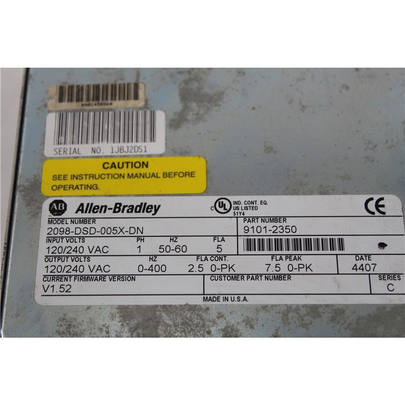 Allen Bradley 2098-DSD-005X-DN Ultra 3000 Servo Drive - Pulingma Automation