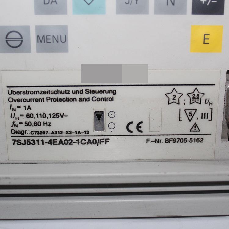 SIEMENS 7SJ5311-4EA02-1CA0/FF Relay Protection Device - Pulingma Automation