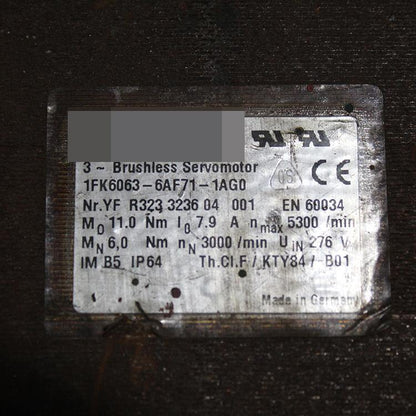 SIEMENS 1FK6063-6AF71-1AG0 Motor - Pulingma Automation