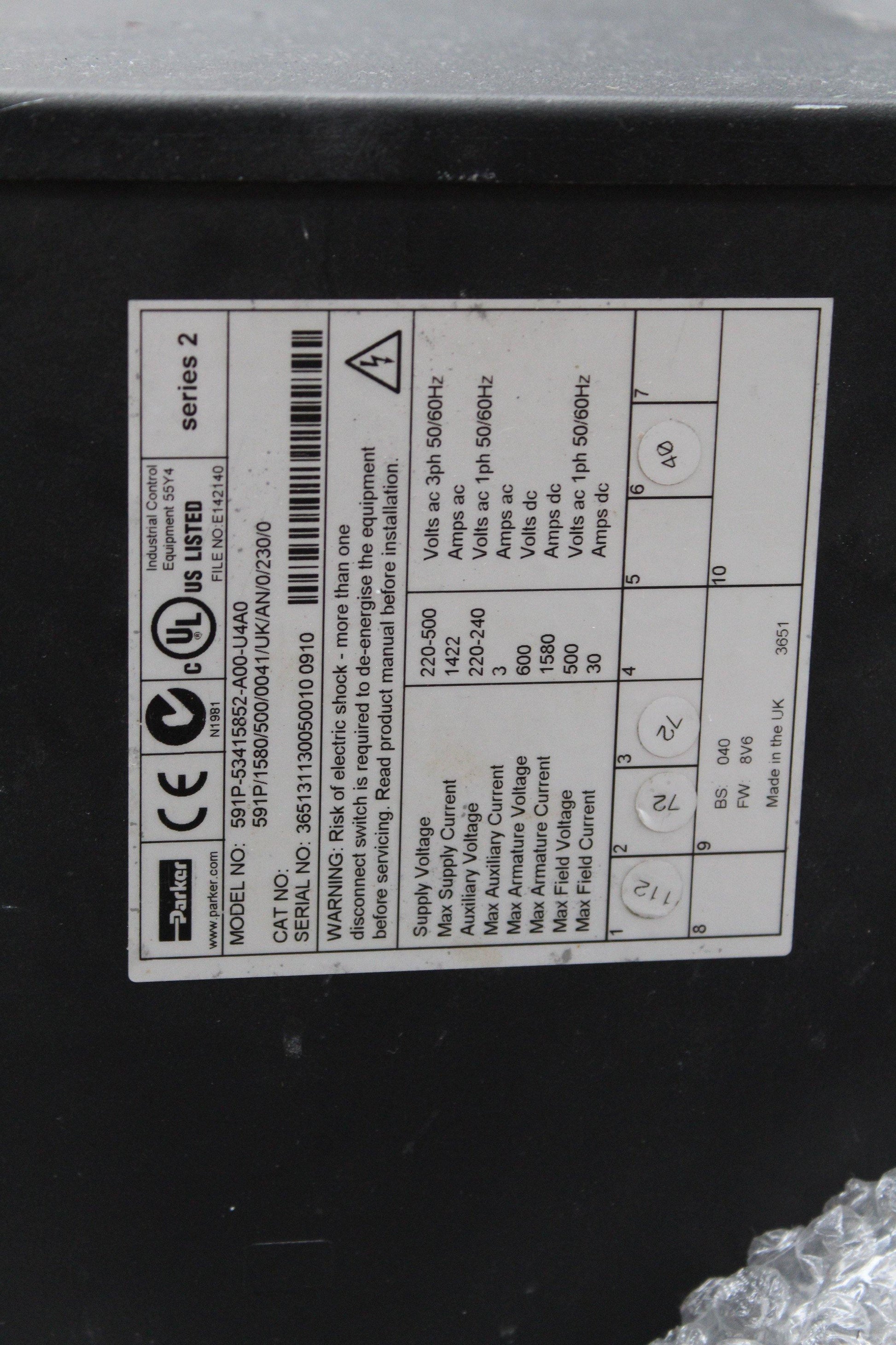 Parker 591P-53415852-A00-U4A0 DC Speed Regulator - Pulingma Automation