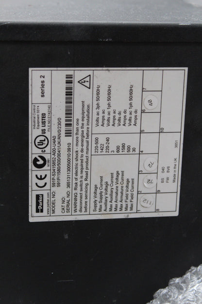 Parker 591P-53415852-A00-U4A0 DC Speed Regulator - Pulingma Automation