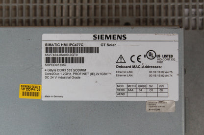 Siemens 6AV7424-0AA00-0GT0 HMI Panel PC Touch Screen - Pulingma Automation