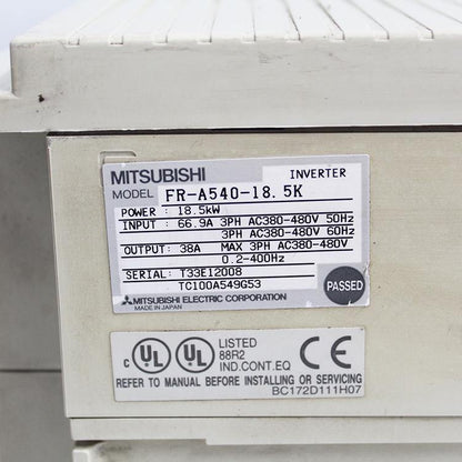 Mitsubishi FR-A540-18.5K 18.5KW-380V Frequency Converter - Pulingma Automation