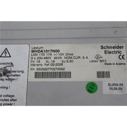 Schneider Lexium MHDA1017N00 Servo Drive 230-480V - Pulingma Automation