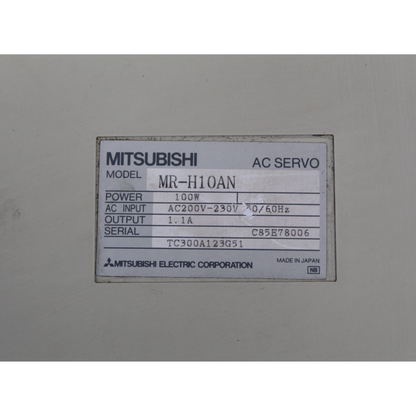 Mitsubishi MR-H10AN AC Servo Drive 100w Input 200-230V