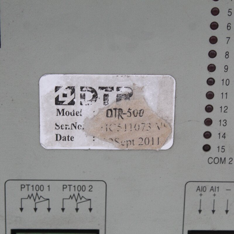 DTR DTR-500 Dyeing Machine Computer