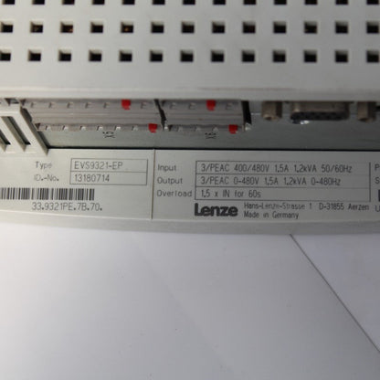 Lenze EVS9321-EP Servo Drive Input 400/480V
