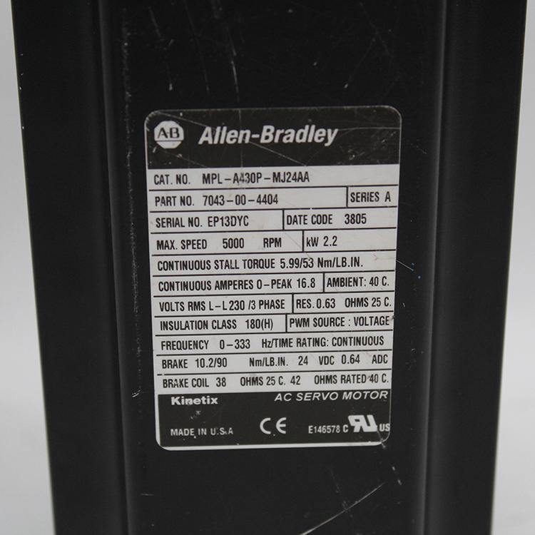 Allen Bradley MPL-A430P-MJ24AA 2.2KW Robotic Servo Motor - Pulingma Automation