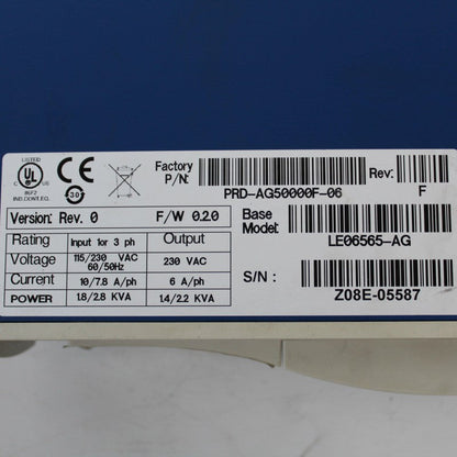 Kollmorgen LE06565-AG Servo Driver Input 115/230VAC