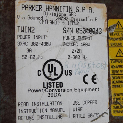 Parker SBC TWIN2 05040043 Driver - Pulingma Automation