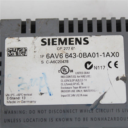 Siemens 6AV6643-0BA01-1AX0 Operator Touch Panel - Pulingma Automation