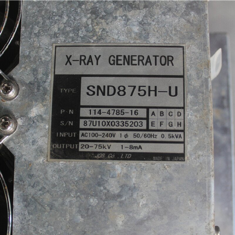 SND875H-U X-ray Generator 114-4785-16