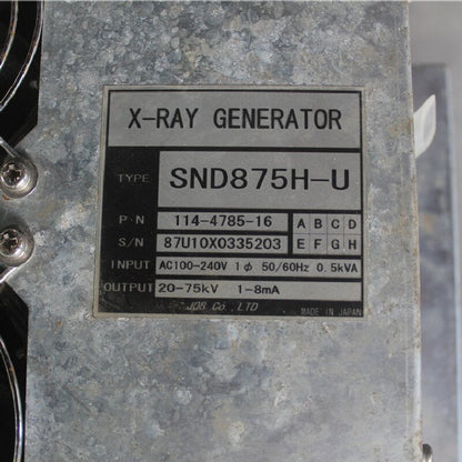 SND875H-U X-ray Generator 114-4785-16