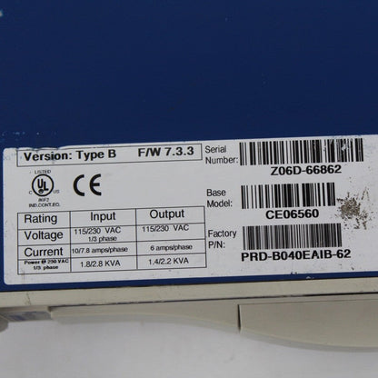Kollmorgen CE06560 Servo Driver
