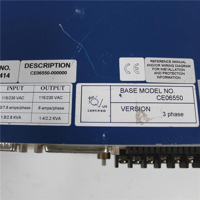 Used Kollmorgen INPUT 115/230 VAC CE06550 Servo Driver - Pulingma Automation