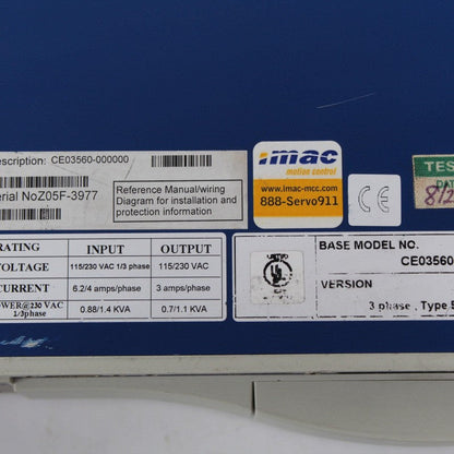 Kollmorgen CE03560 Servo Driver