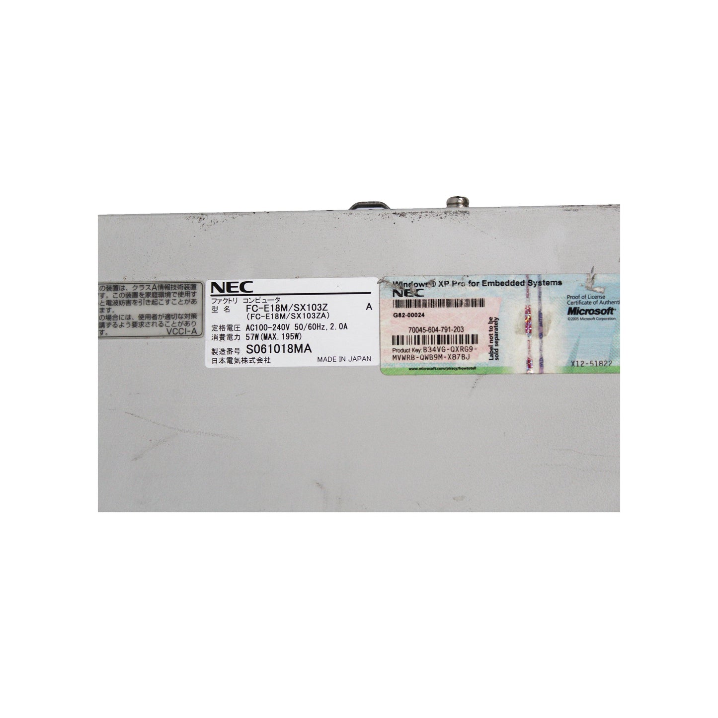 NEC Industrial Computer FC-E18M/SX103Z(FC-E18M/SX103ZA) Used In Good Condition - Pulingma Automation