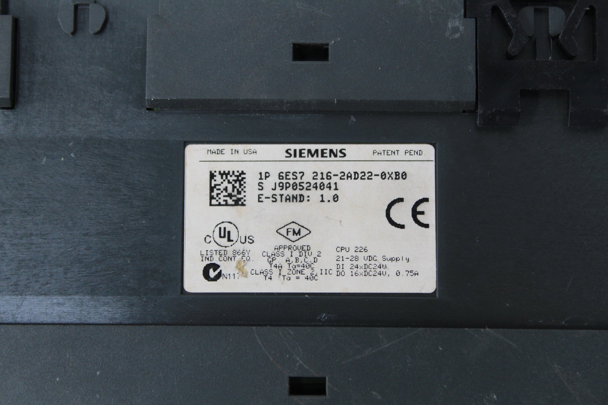 Siemens 6ES7216-2AD22-0XB0 SIMATIC S7-200 CPU226 Controller - Pulingma Automation