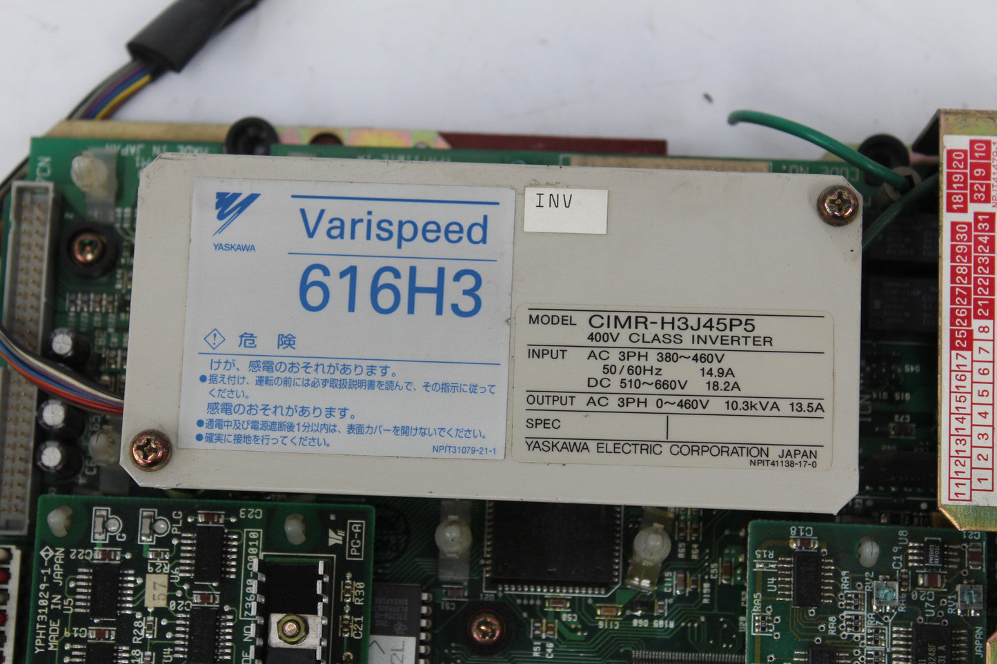 YASKAWA CIMR-H3J45P5 616H3 Board