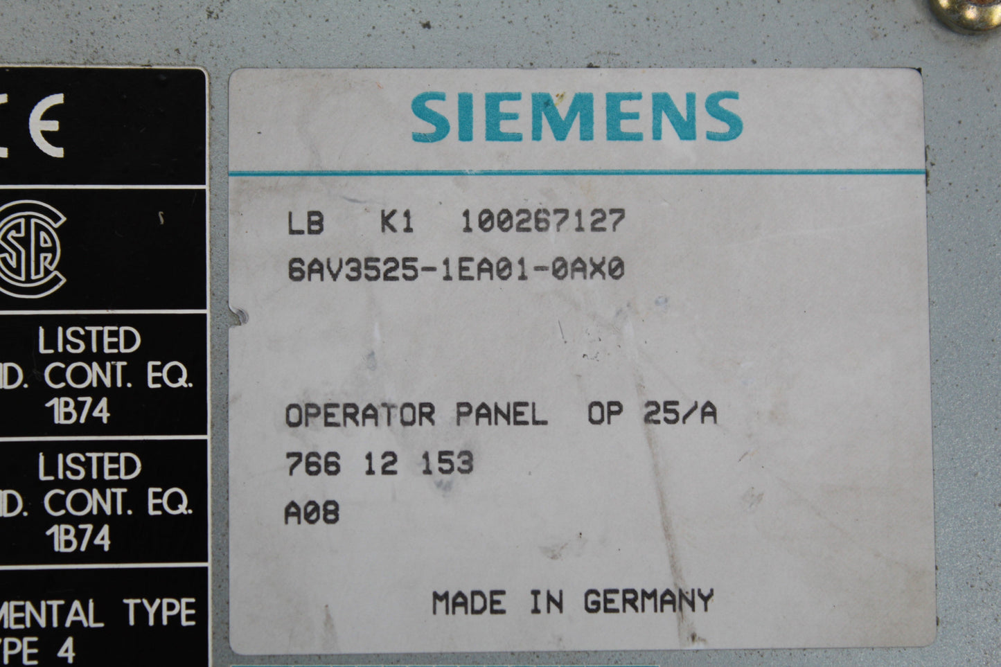 Siemens 6AV3525-1EA01-0AX0 Operator Panel OP 25/A - Pulingma Automation