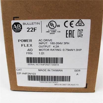 New Original Allen Bradley PowerFlex4M AC Drive, Inverter 22F-A4P2N103 - Pulingma Automation