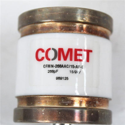 Used COMET Vacuum Variable Capacitor CFMN-268AAC/15-AF-E 268PF 15/9KV - Pulingma Automation