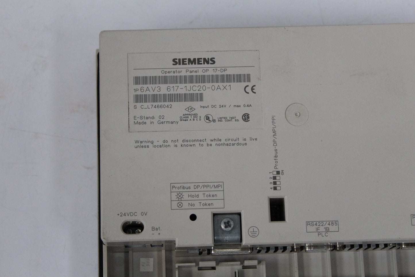 Siemens 6AV3617-1JC20-0AX1 Operator Panel - Pulingma Automation