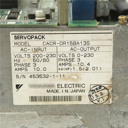 YASKAWA CACR-DR15BA13S 1.5KW/200V Servo Drive - Pulingma Automation