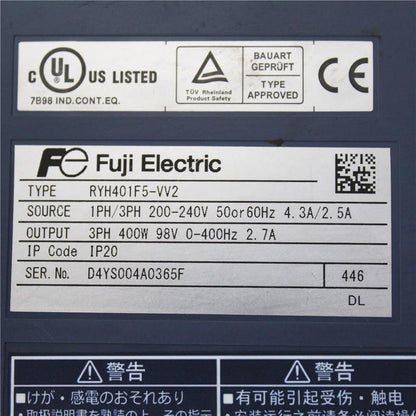 Used Fuji Servo Drive RYH401F5-VV2 - Pulingma Automation