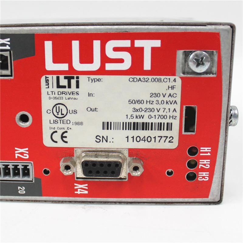 Used Lust Servo Driver 1.5kw CDA32.008.C1.4.HF CDA32.008,C1.4,HF - Pulingma Automation