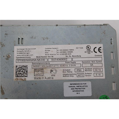 Kollmorgen S70302-NANANA-NA-030 Servo Driver - Pulingma Automation