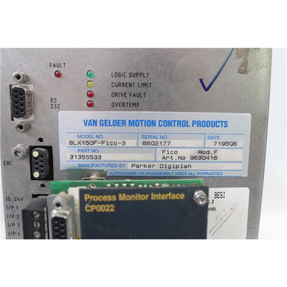 Parker BLX150F-FICO-3 SERVO - Pulingma Automation