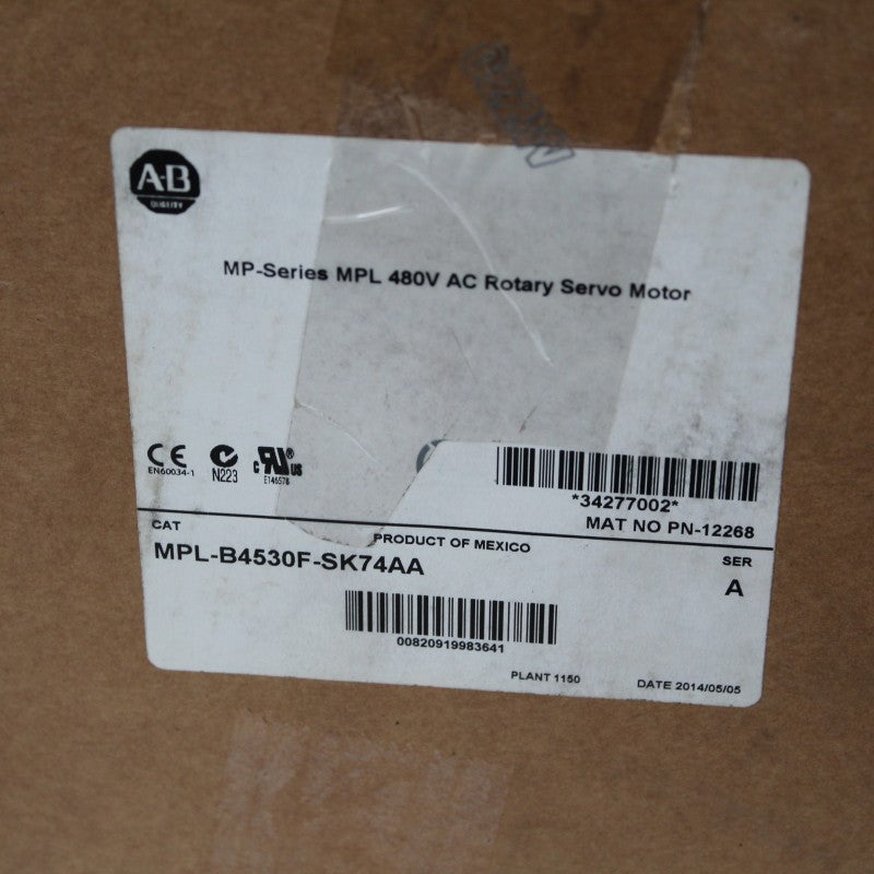 Allen Bradley MPL-B4530F-SK74AA AC Servo Motor