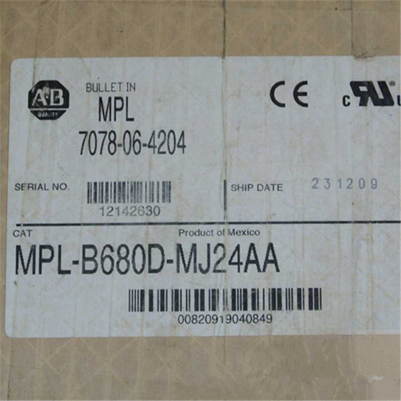 Allen Bradley MPL-B680D-MJ24AA motor