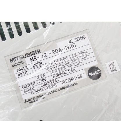 Mitsubishi MR-J2-20A-N26 Servo Drive