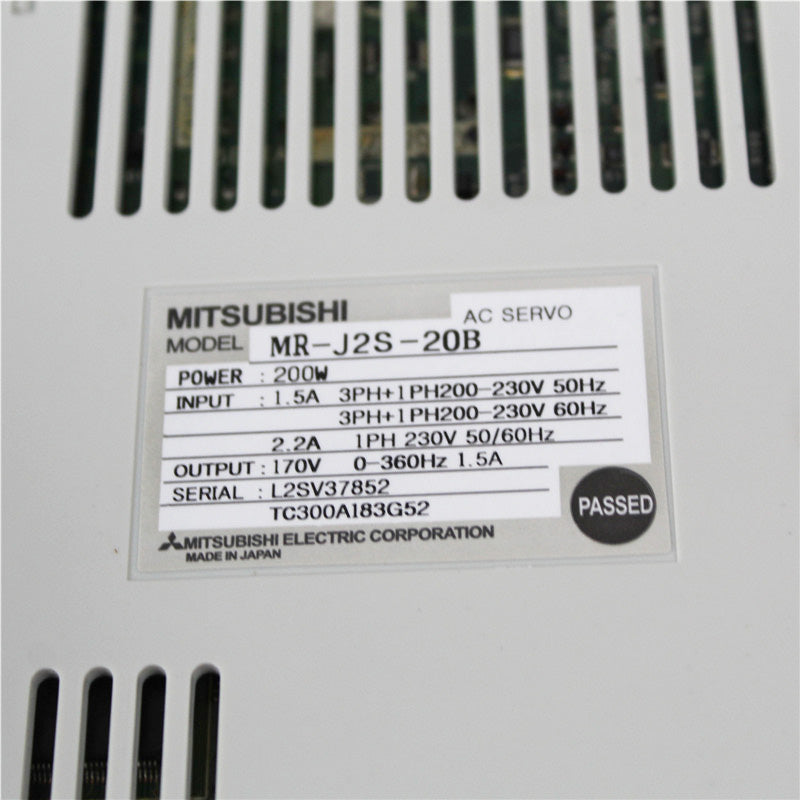 Mitsubishi MR-J2S-20B Servo Drive