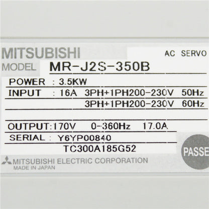 Mitsubishi MR-J2S-350B Servo Drive