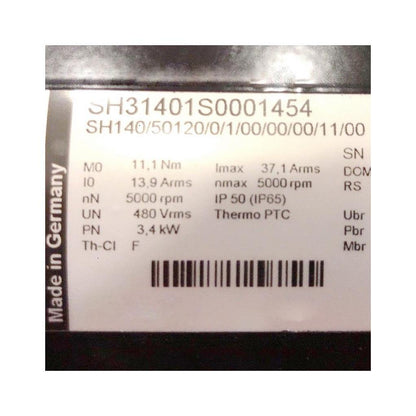 New Original Schneider Electric ELAU Servo Motor SH31401S0001454 SH140/50120/0/1/00/00/00/11/00 - Pulingma Automation