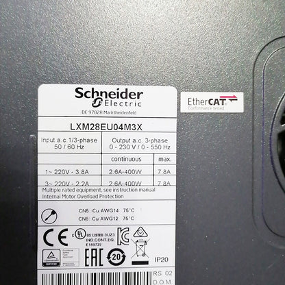 Schneider Electric LXM28EU04M3X Lexium 28 Servo Drive