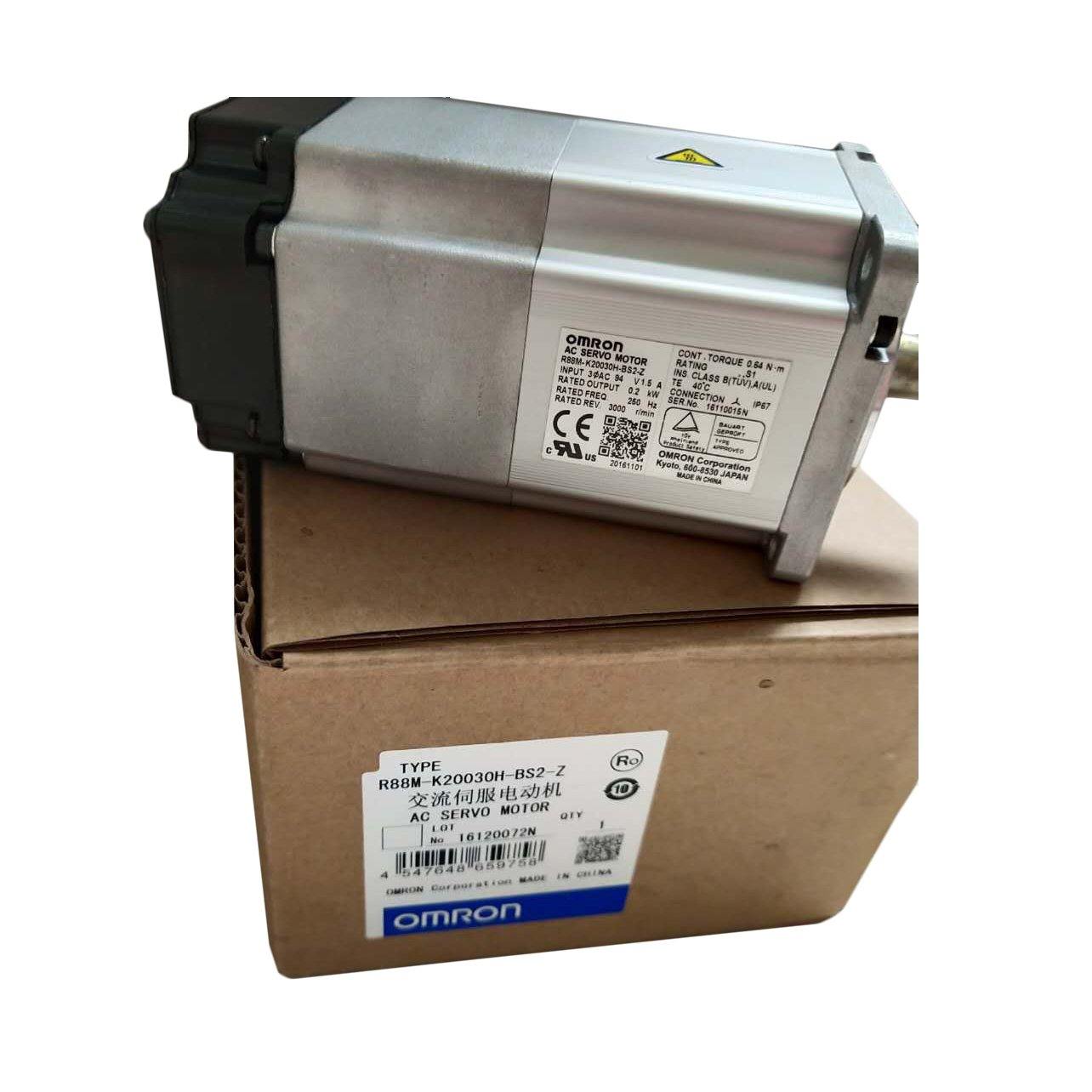 New Original Omron AC Servo Motor 0.2KW R88M-K20030H-BS2-Z - Pulingma Automation