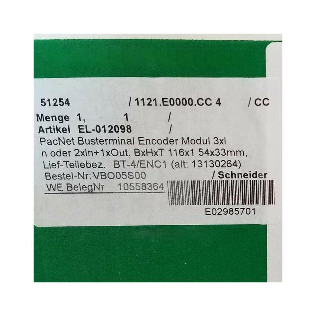 New Original Schneider Electric ELAU Controller Module BT-4/ENC1 - Pulingma Automation